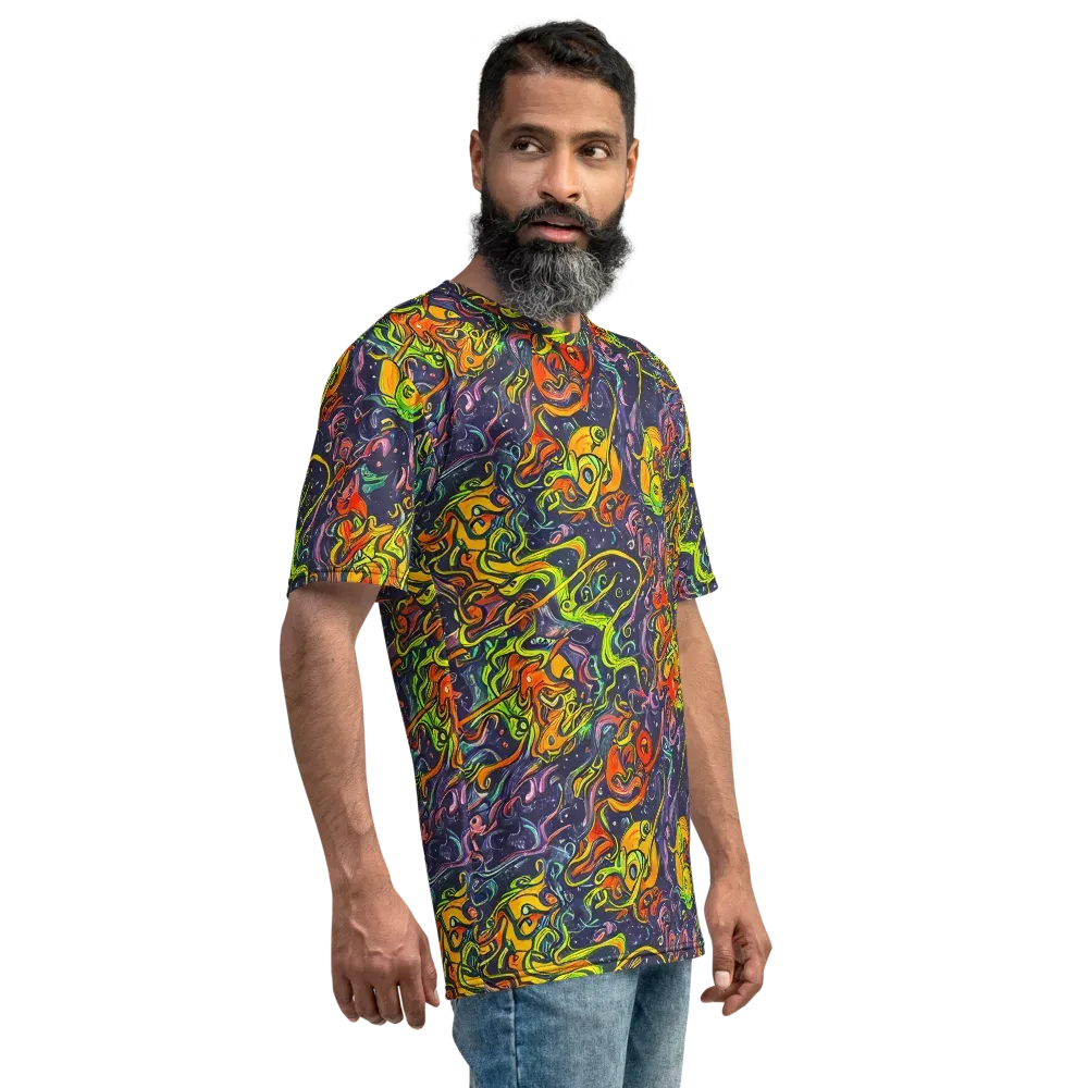 Starlit Medley on Men's Crew Neck T-Shirt — Right