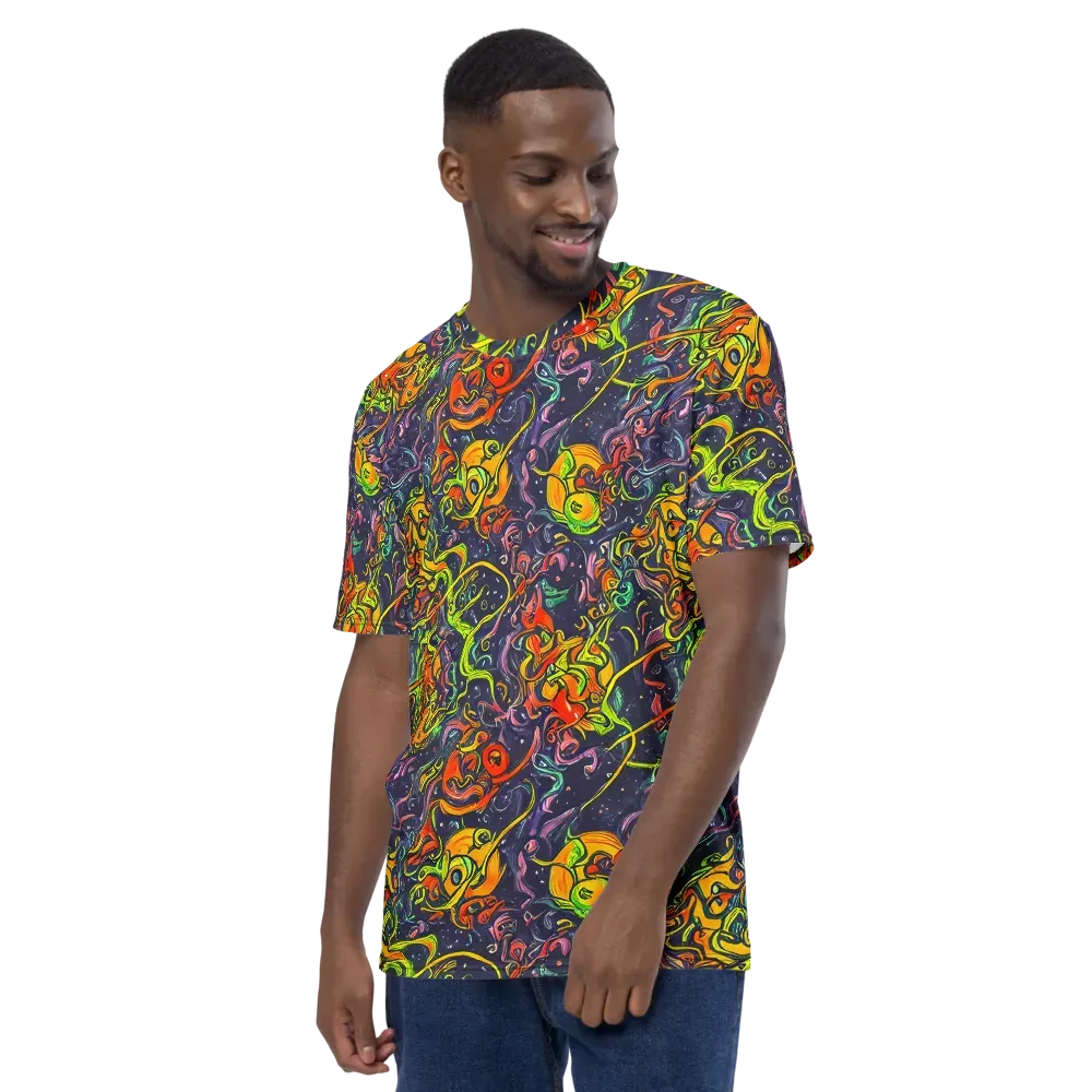 Starlit Medley on Men's Crew Neck T-Shirt — Left