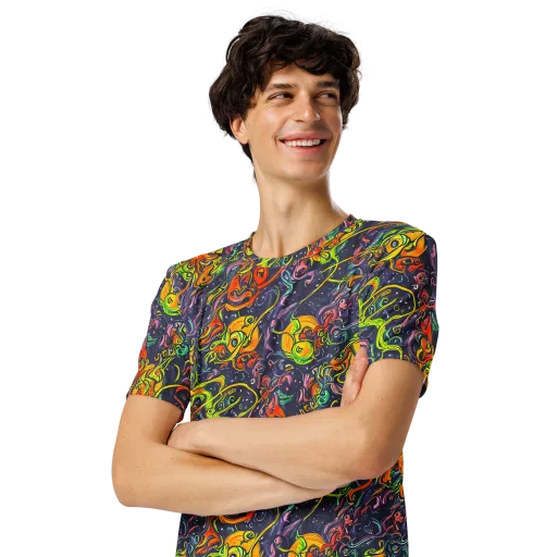 Starlit Medley on a Men's Crew Neck T-Shirt