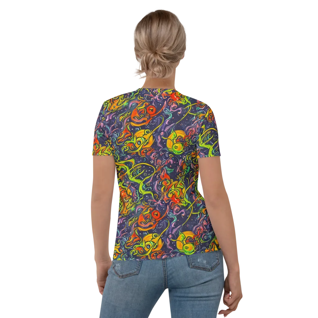 Starlit Medley on Women's Crew Neck T-Shirt — Back