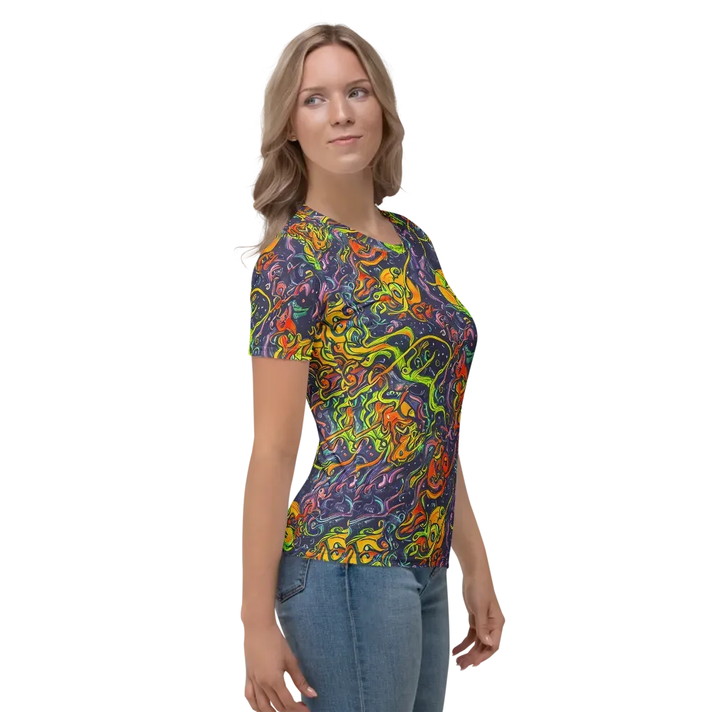 Starlit Medley on Women's Crew Neck T-Shirt — Right