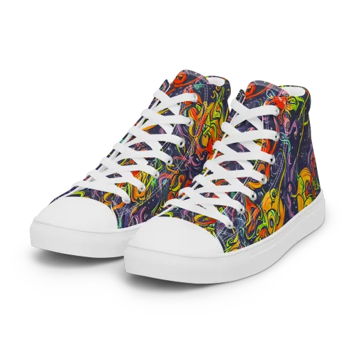Starlit Medley on a Women's High Top Canvas Shoes