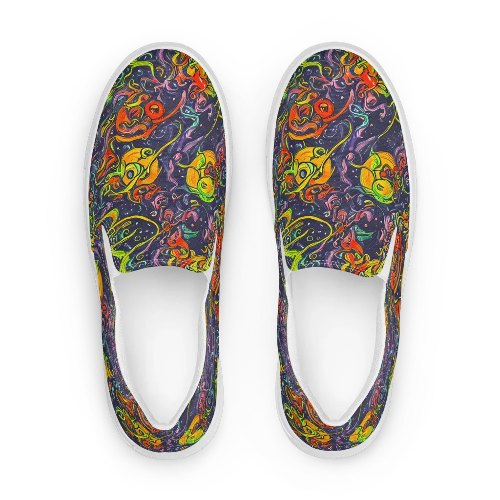 Starlit Medley on Men's Slip-On Canvas Shoes — Front