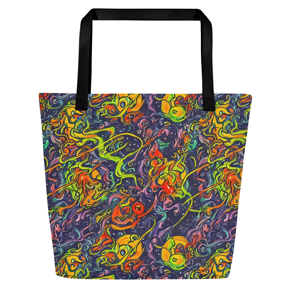 Starlit Medley on Large Tote Bag W/ Pocket — Front
