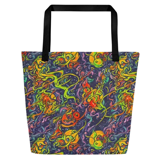 Starlit Medley on a Large Tote Bag W/ Pocket