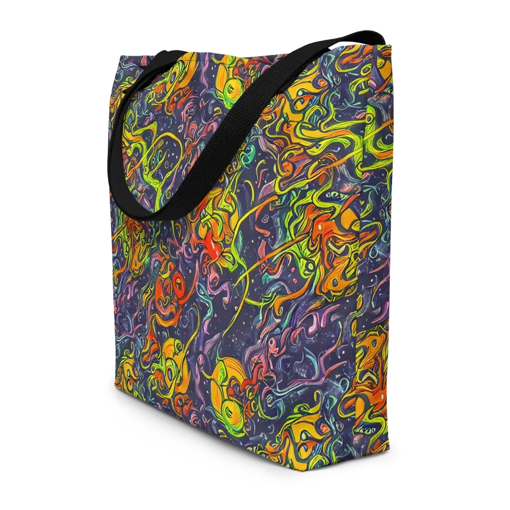 Starlit Medley on Large Tote Bag W/ Pocket — Front