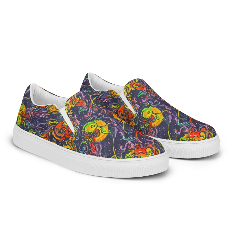 Starlit Medley on Women's Slip-On Canvas Shoes — Right Front