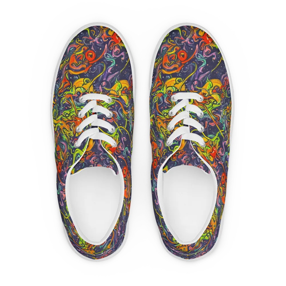 Starlit Medley on Men's Lace-Up Canvas Shoes — Front