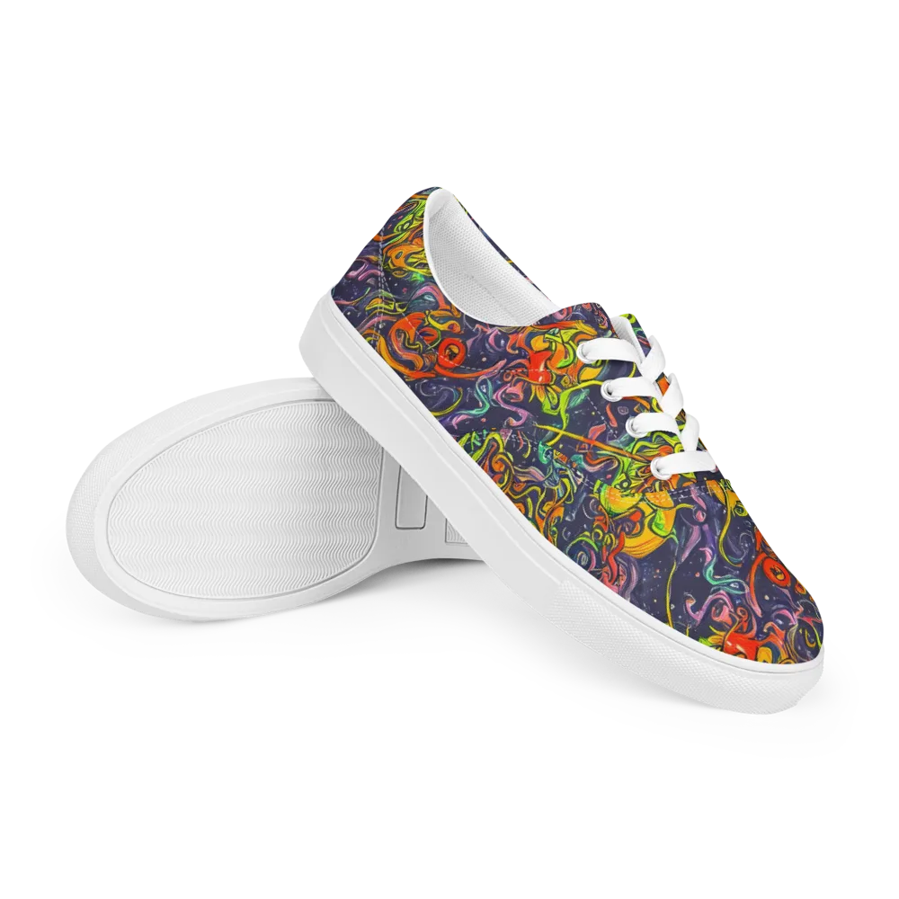 Starlit Medley on Men's Lace-Up Canvas Shoes — Right Front