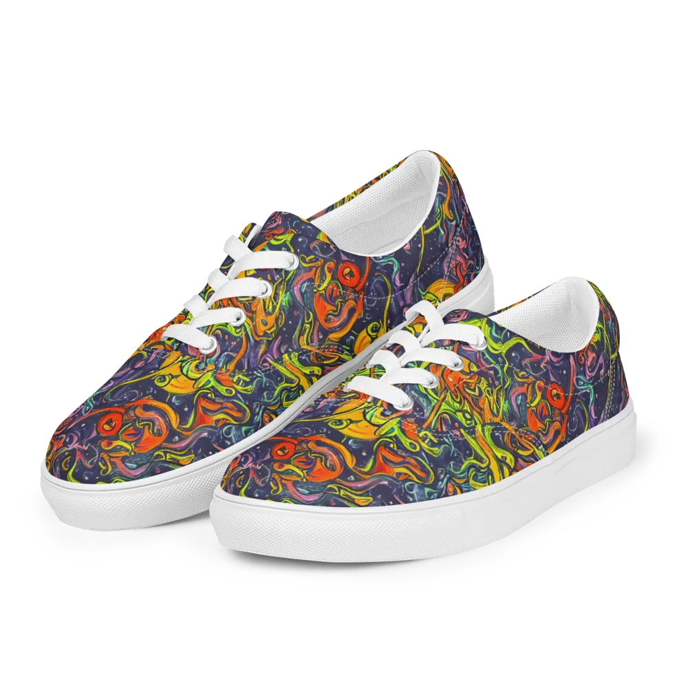 Starlit Medley on Men's Lace-Up Canvas Shoes — Left Front