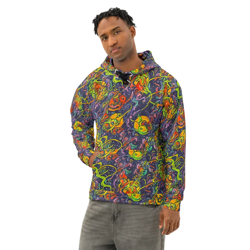Starlit Medley on Cotton Hoodie — Left Front