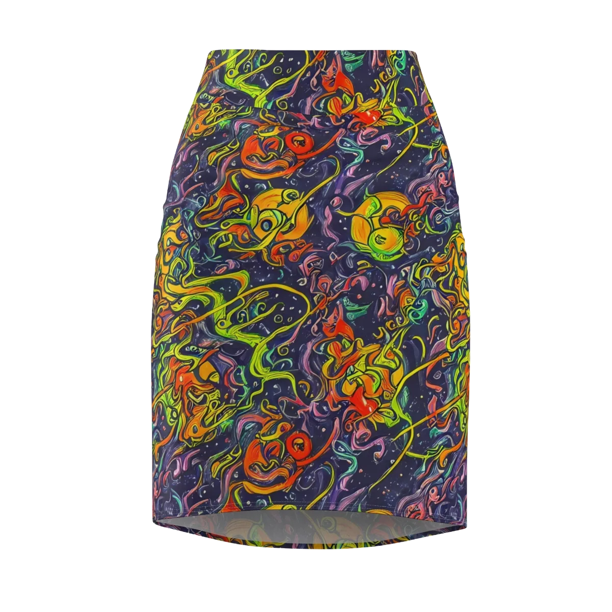 Starlit Medley on Pencil Skirt — Front