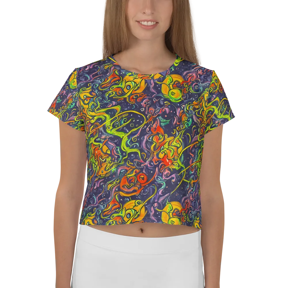 Starlit Medley on Crop Tee — Front
