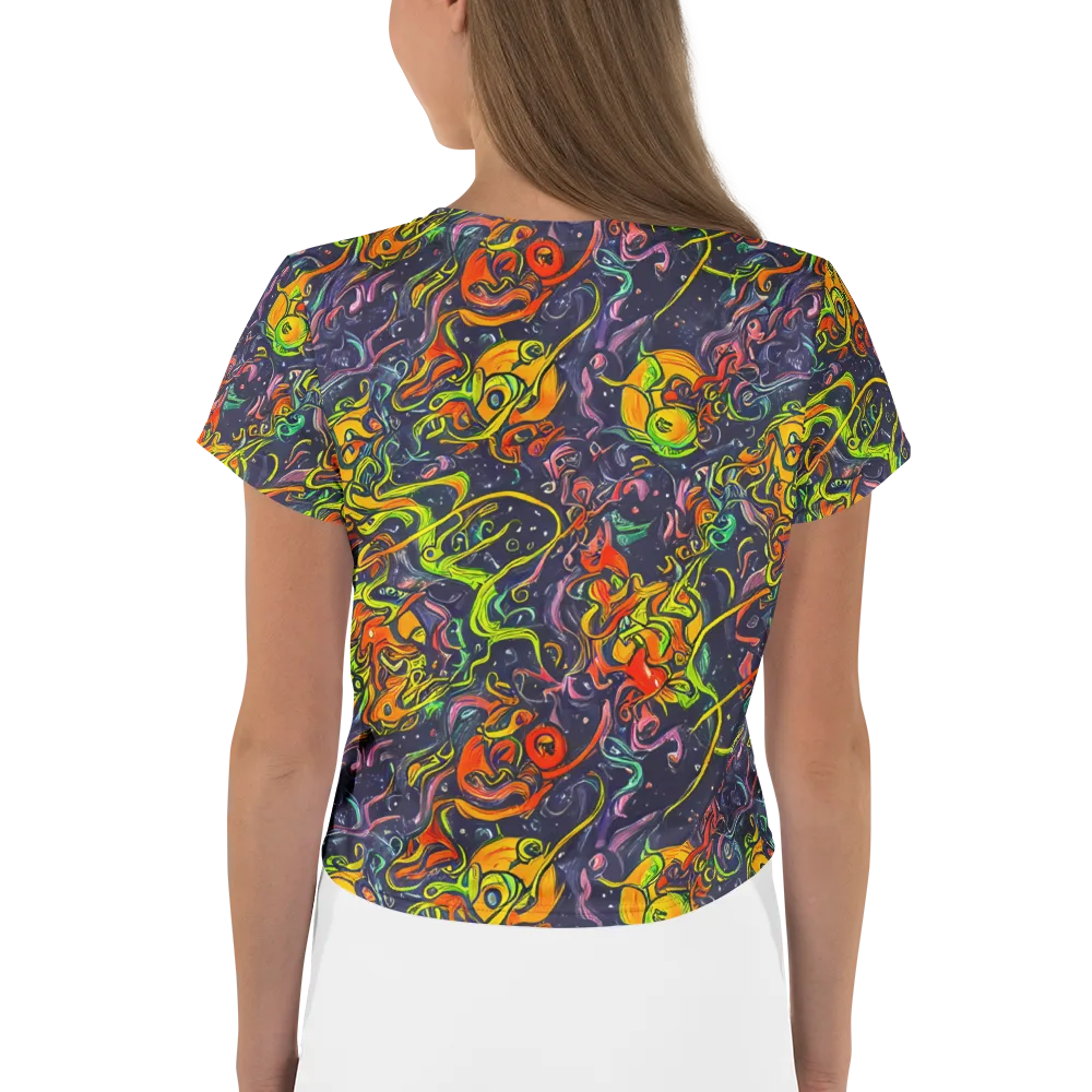 Starlit Medley on Crop Tee — Back