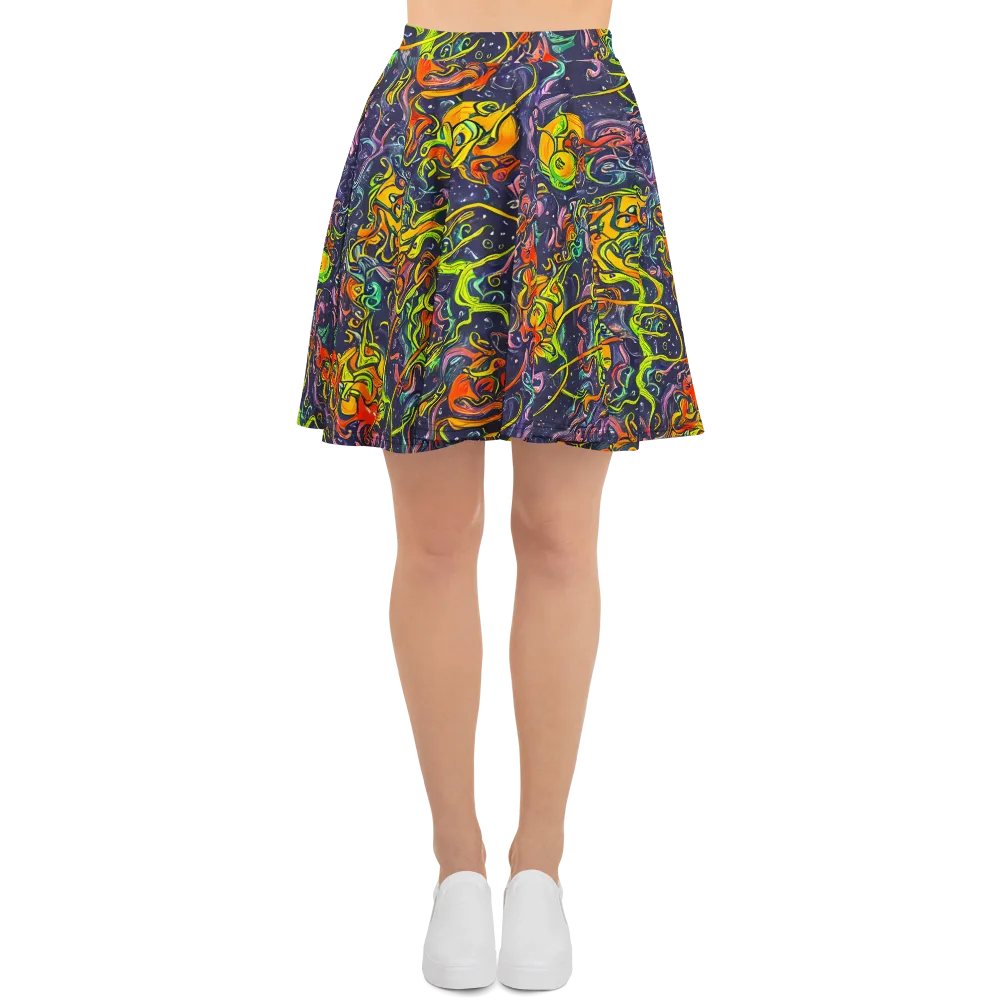 Starlit Medley on Skater Skirt — Front