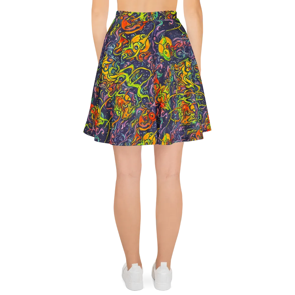 Starlit Medley on Skater Skirt — Back