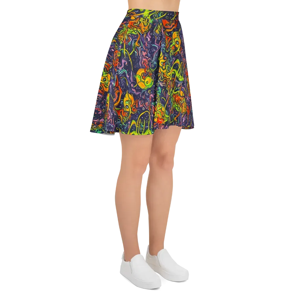 Starlit Medley on Skater Skirt — Right