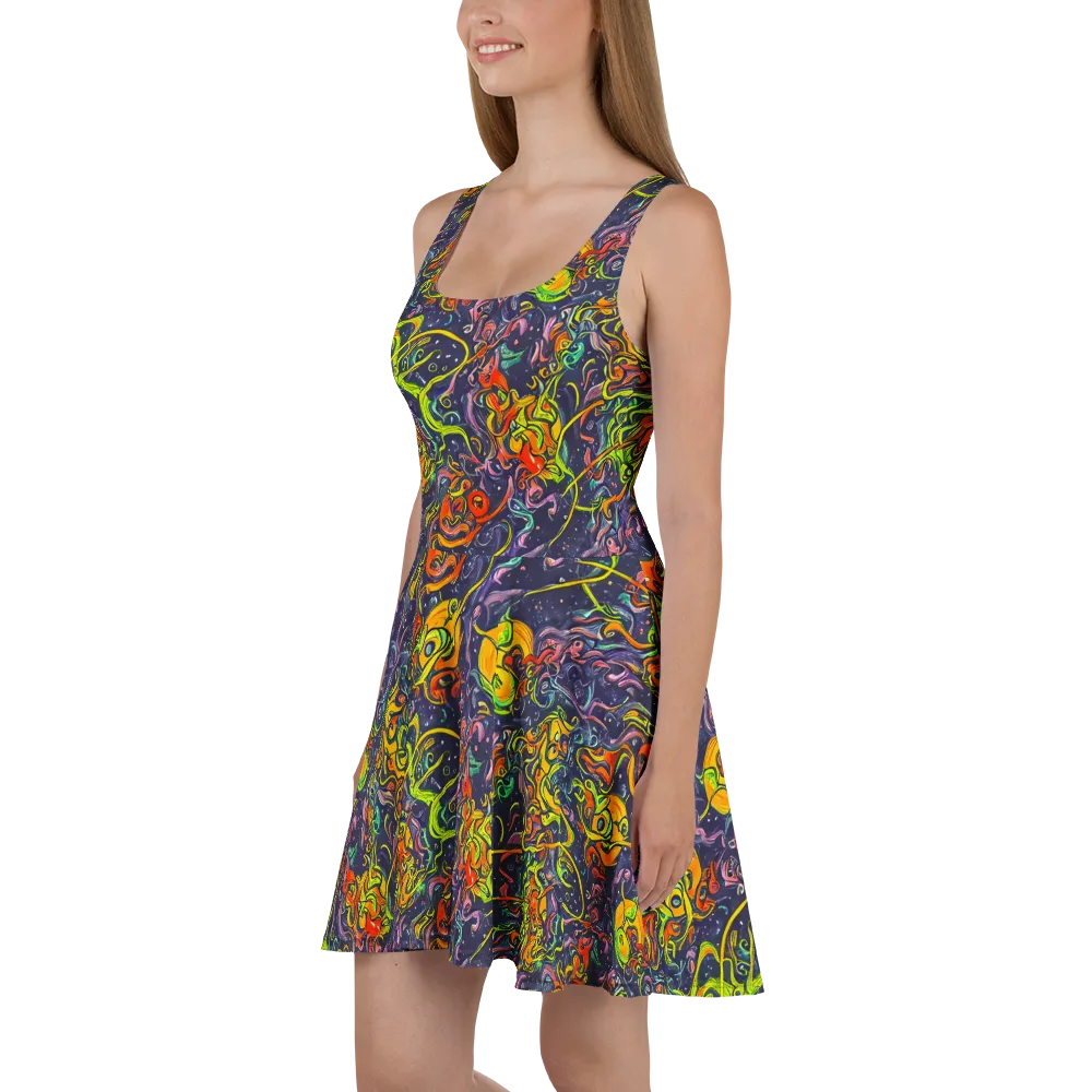 Starlit Medley on Skater Dress — Left