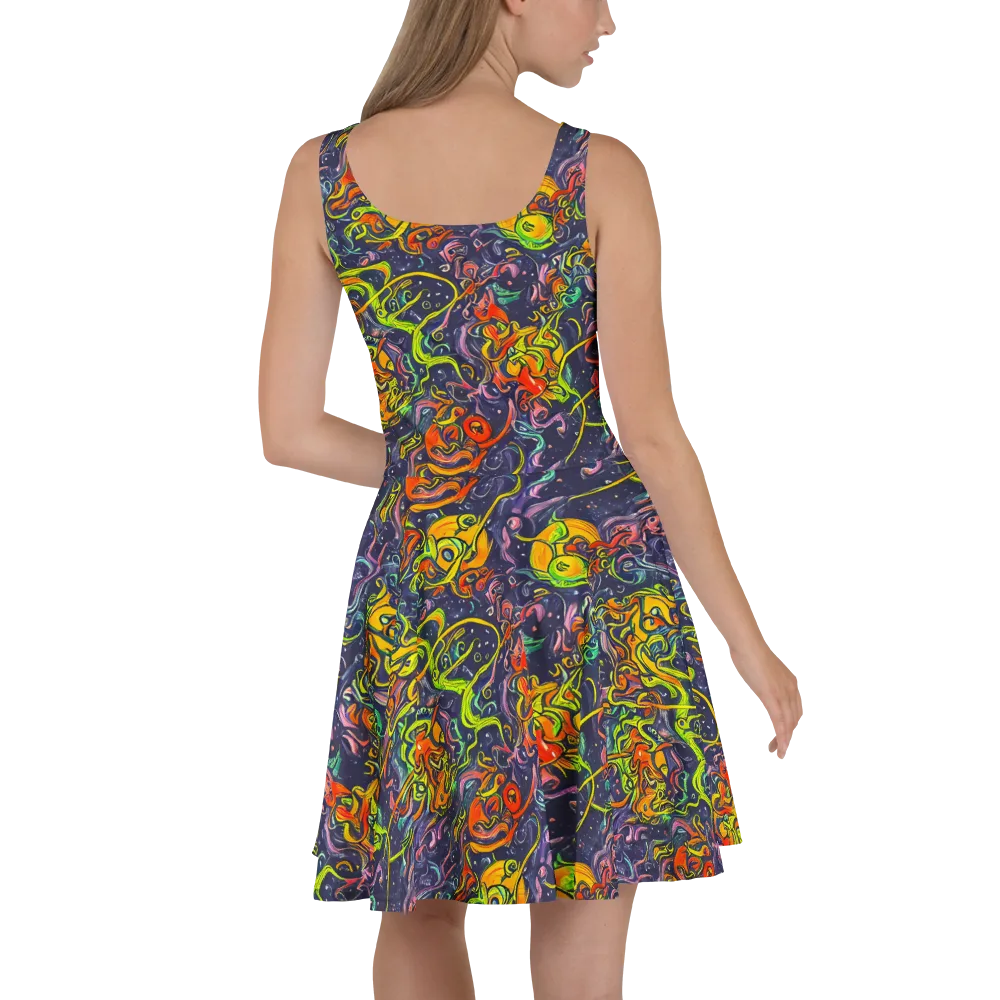 Starlit Medley on Skater Dress — Back