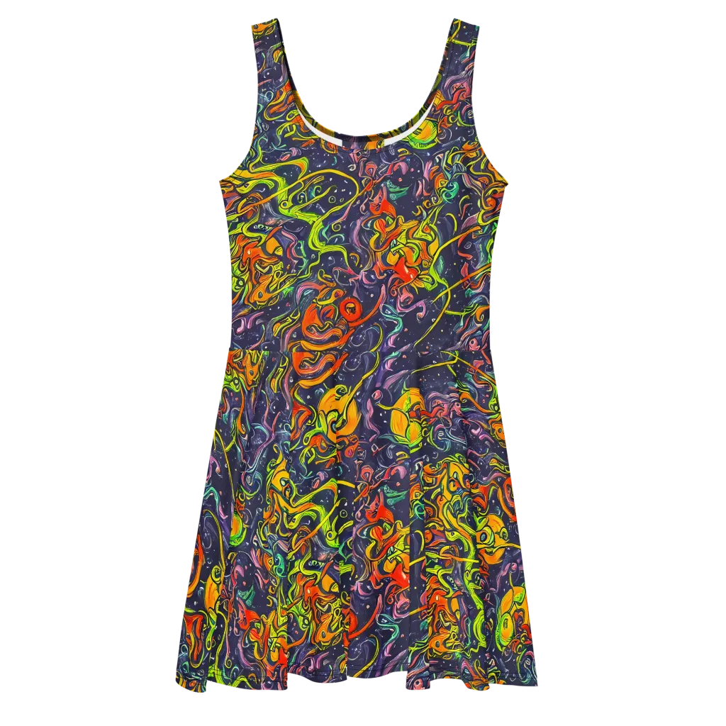 Starlit Medley on Skater Dress — Front