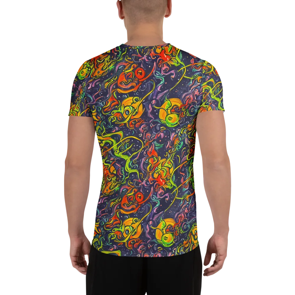 Starlit Medley on Men's Athletic T-Shirt — Back