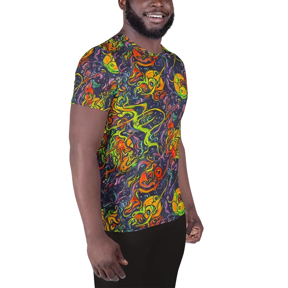Starlit Medley on Men's Athletic T-Shirt — Right