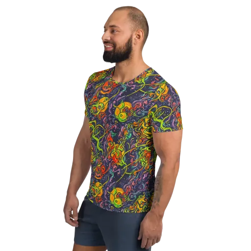Starlit Medley on a Men's Athletic T-Shirt