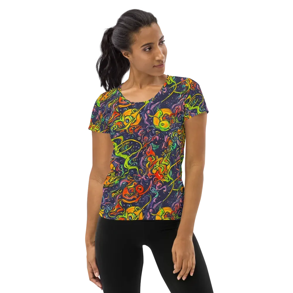 Starlit Medley on Women's Athletic T-Shirt — Front