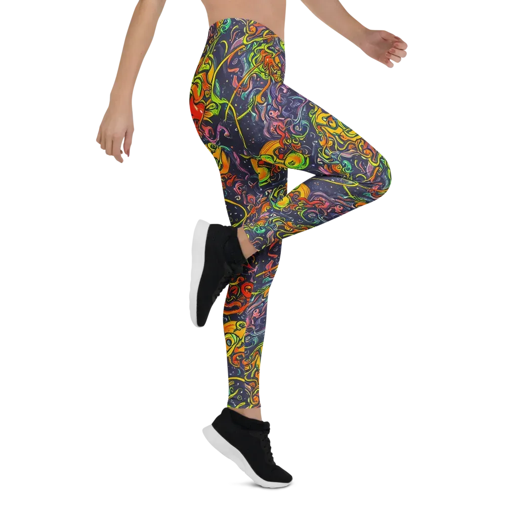 Starlit Medley on Leggings — Right