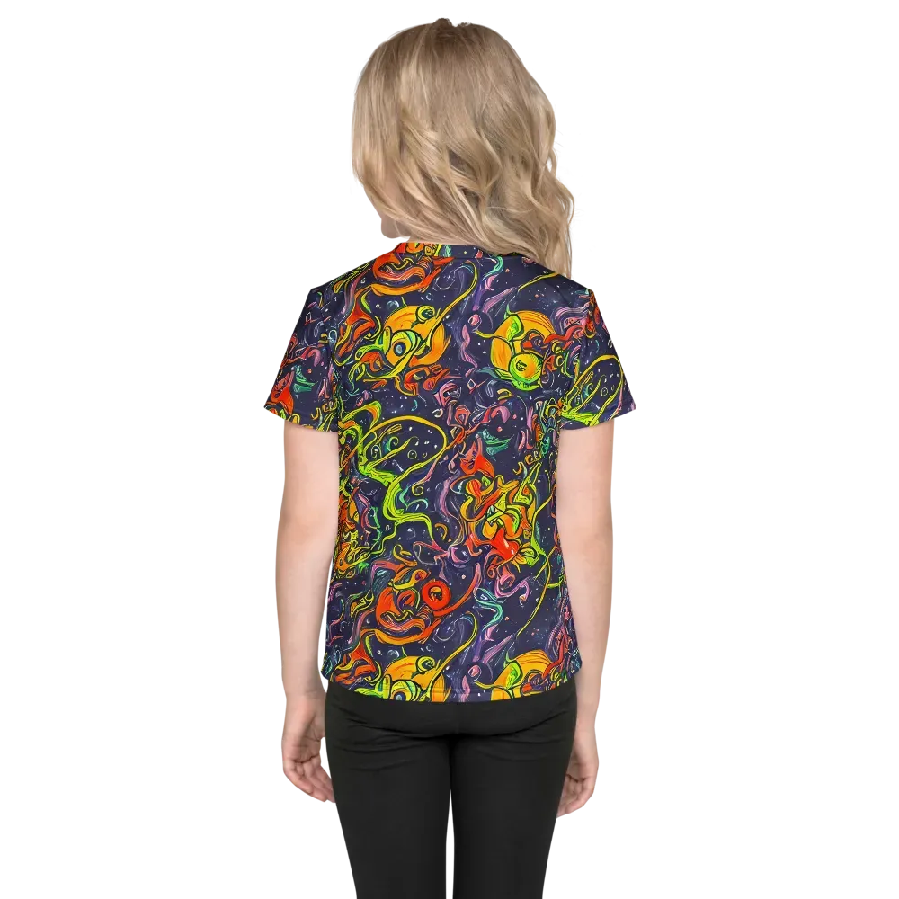 Starlit Medley on Kids Crew Neck T-Shirt — Back