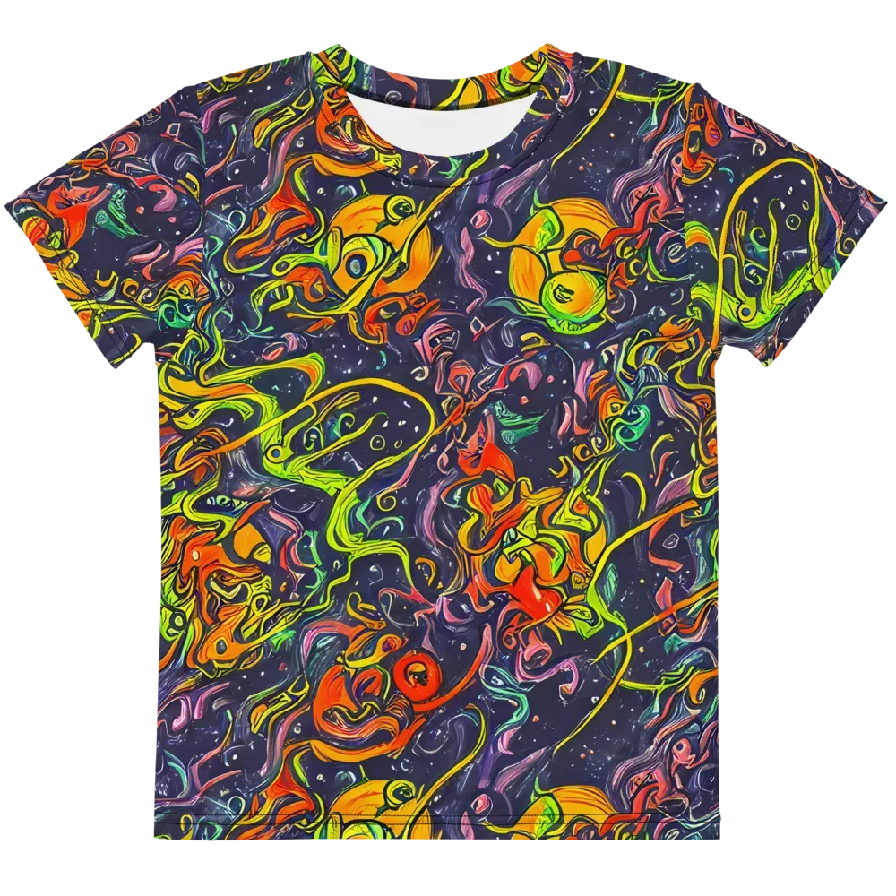 Starlit Medley on Kids Crew Neck T-Shirt — Front