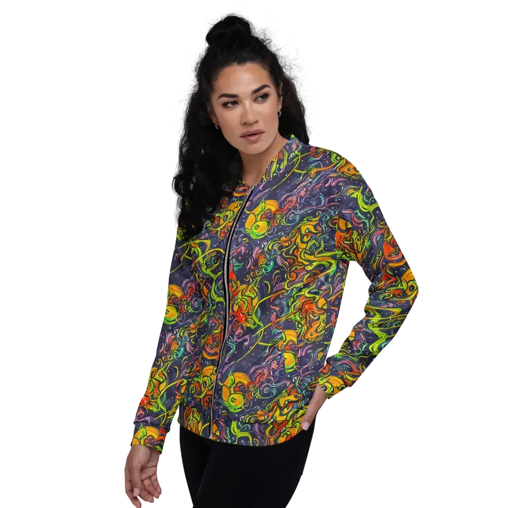 Starlit Medley on Bomber Jacket — Left