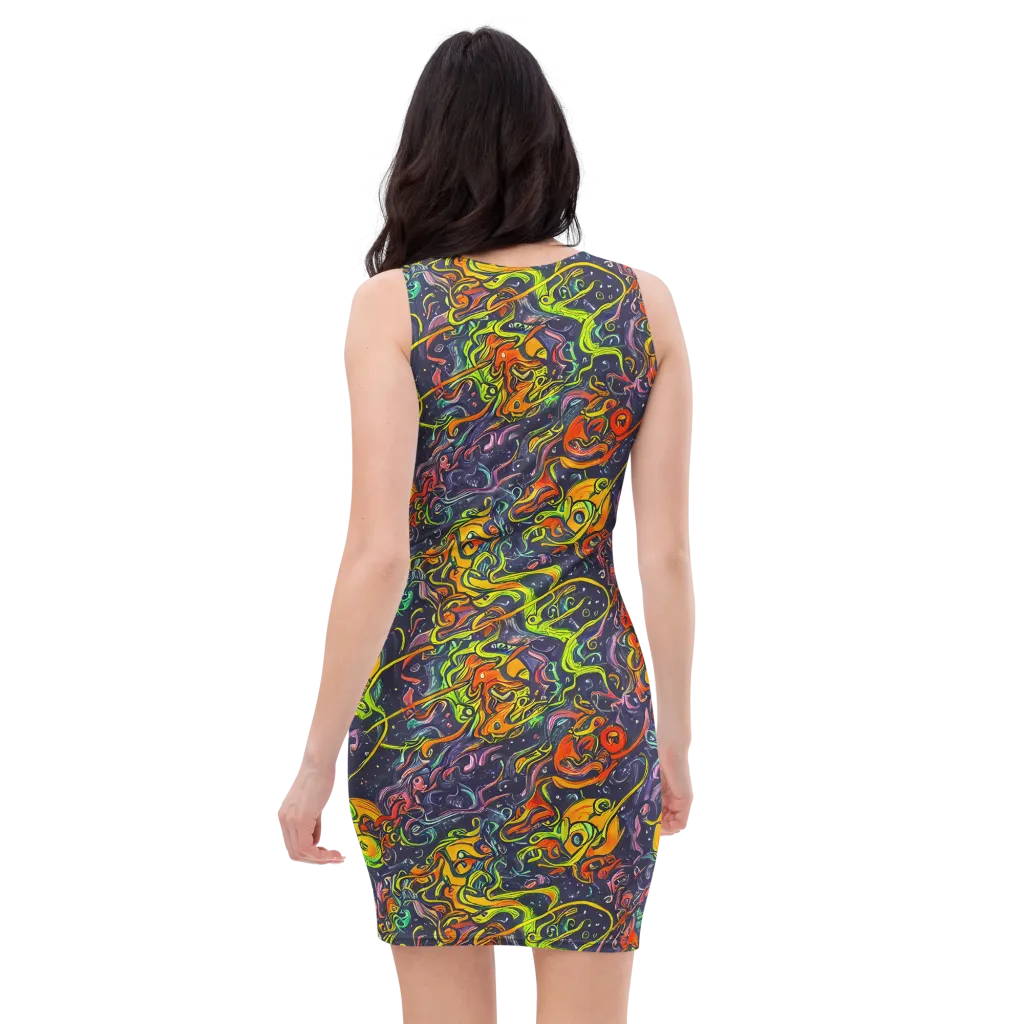 Starlit Medley on Bodycon Dress — Back