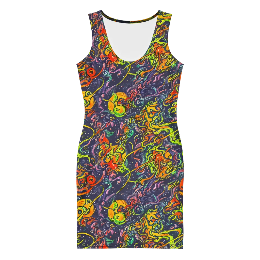 Starlit Medley on Bodycon Dress — Front