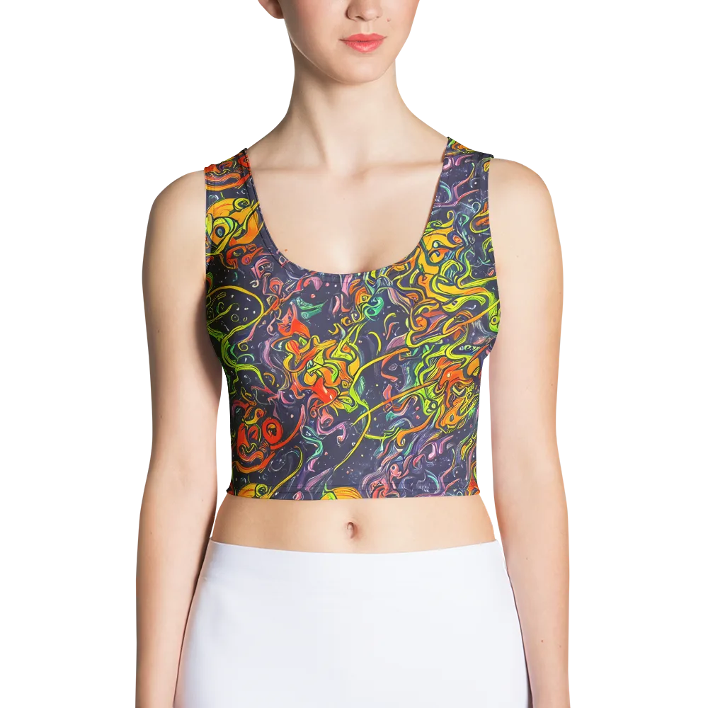 Starlit Medley on Crop Top — Front