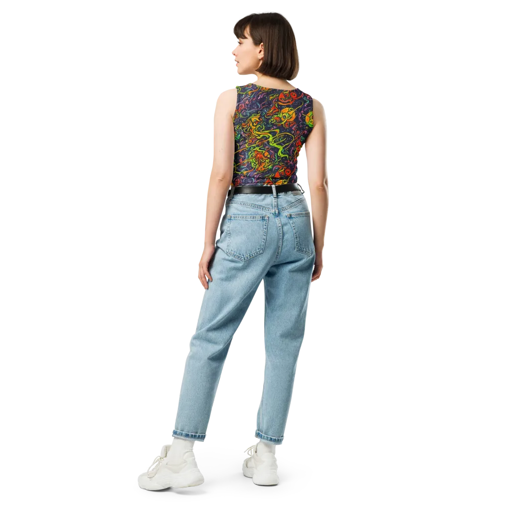Starlit Medley on Crop Top — Back