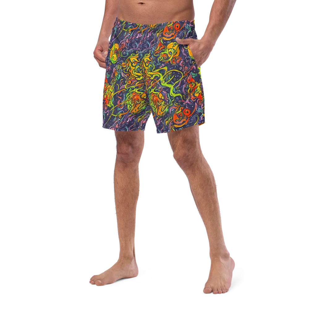 Starlit Medley on Swim Trunks — Left Front