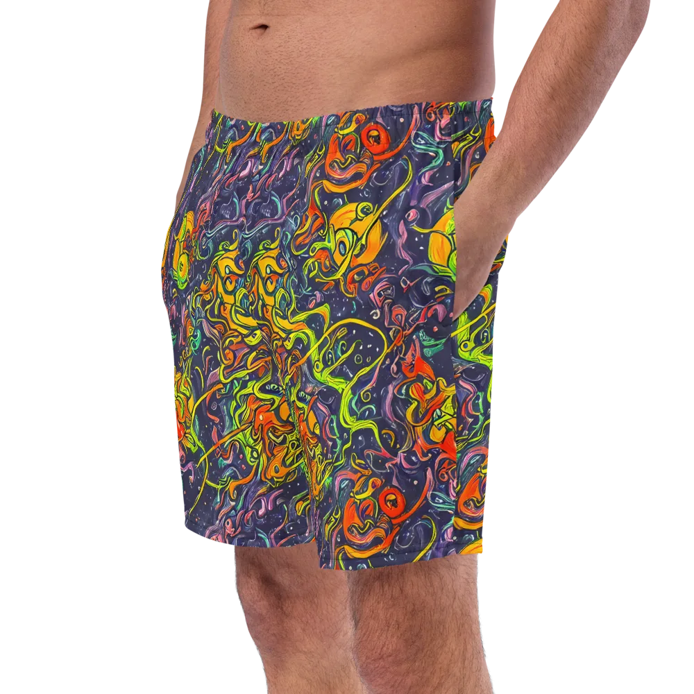 Starlit Medley on Swim Trunks — Left Front