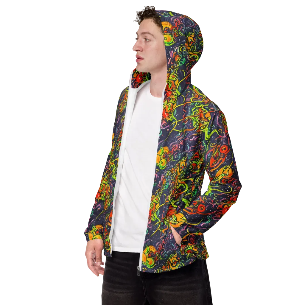 Starlit Medley on Men's Windbreaker — Left Front