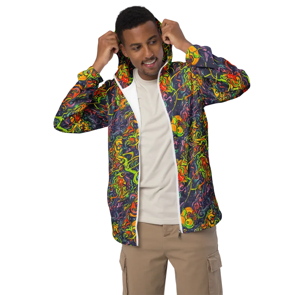 Starlit Medley on Men's Windbreaker — Front