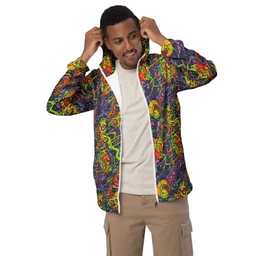 Starlit Medley on a Men's Windbreaker