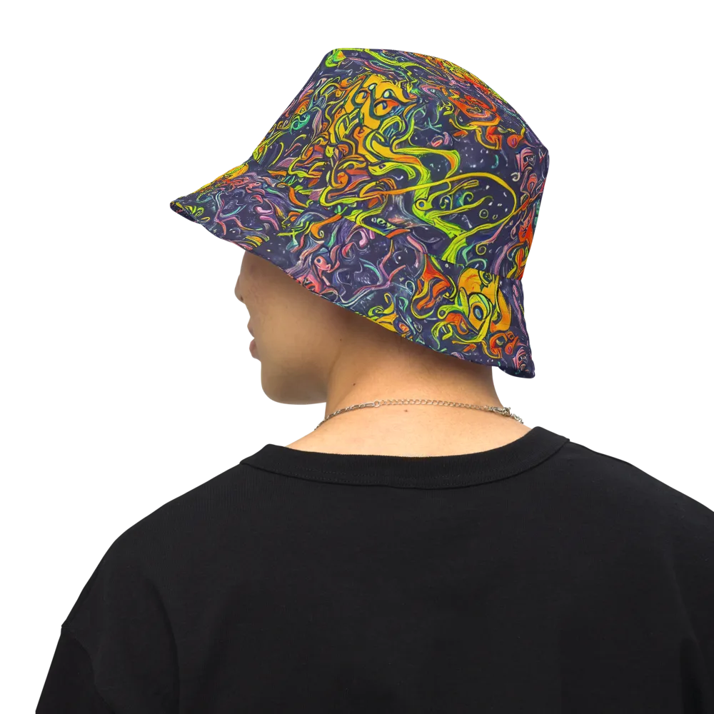 Starlit Medley on Reversible Bucket Hat — Back Inside