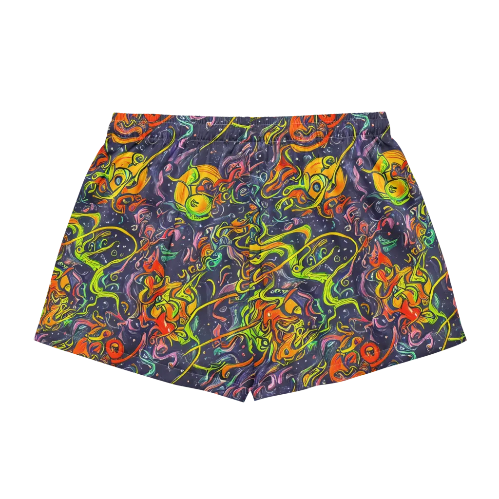 Starlit Medley on Women's Pajama Shorts — Back