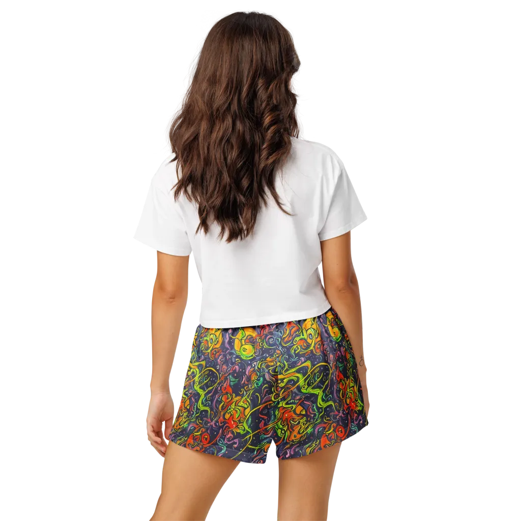 Starlit Medley on Women's Pajama Shorts — Back