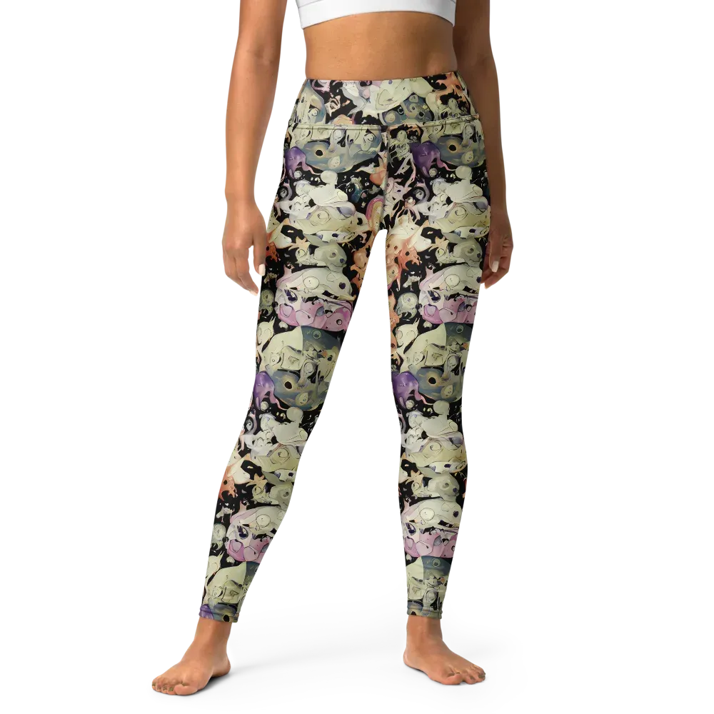 Dream Frog Parade on Yoga Leggings — Front