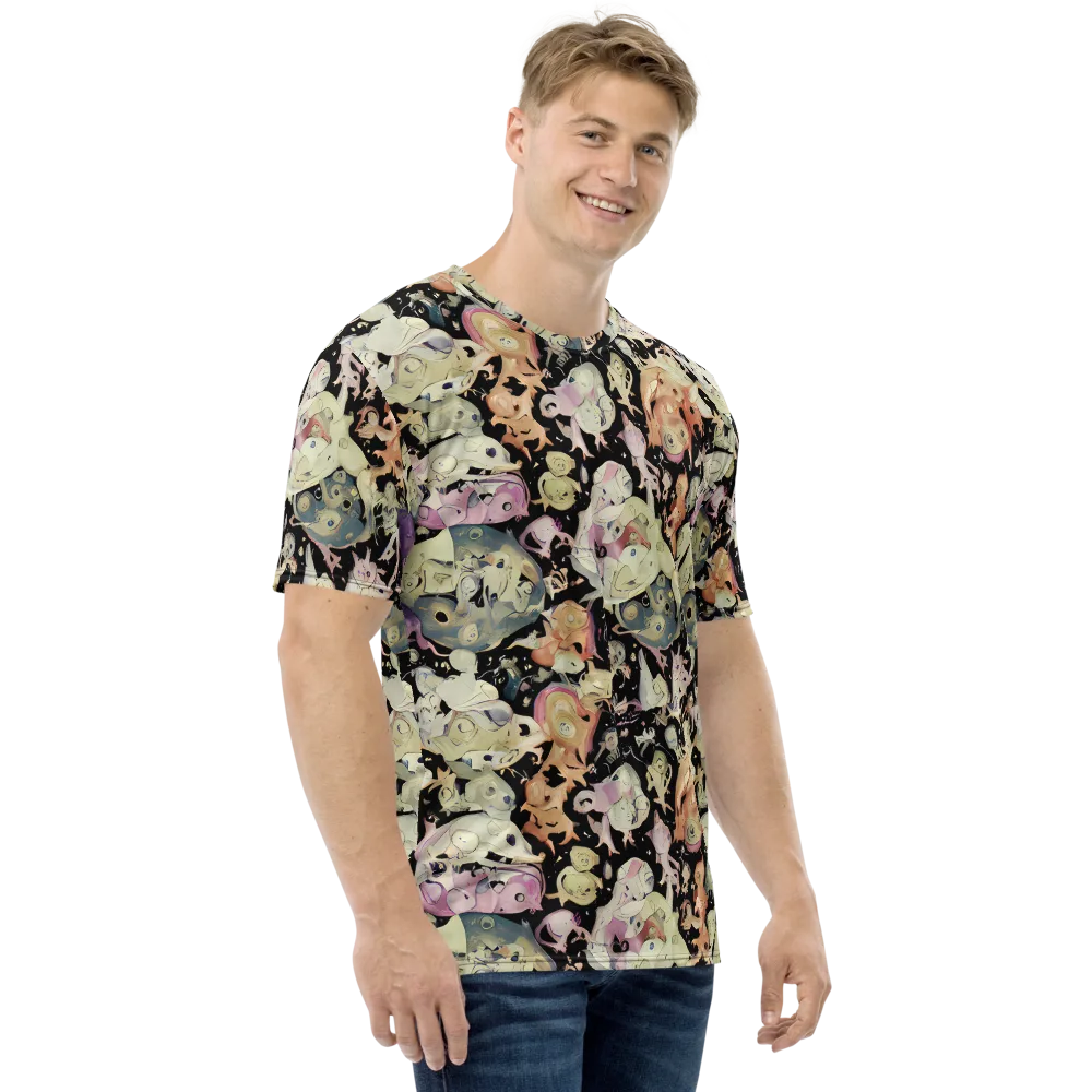 Dream Frog Parade on Men's Crew Neck T-Shirt — Right