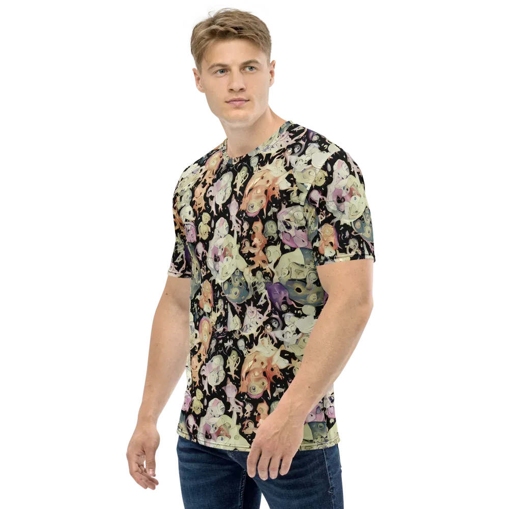 Dream Frog Parade on Men's Crew Neck T-Shirt — Left
