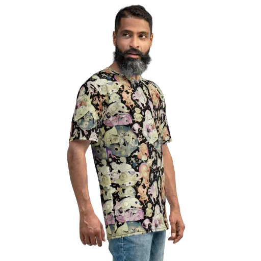 Dream Frog Parade on a Men's Crew Neck T-Shirt