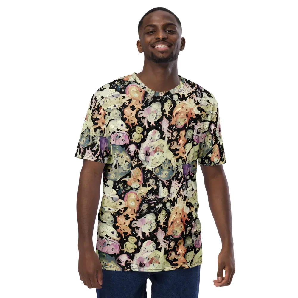 Dream Frog Parade on Men's Crew Neck T-Shirt — Front