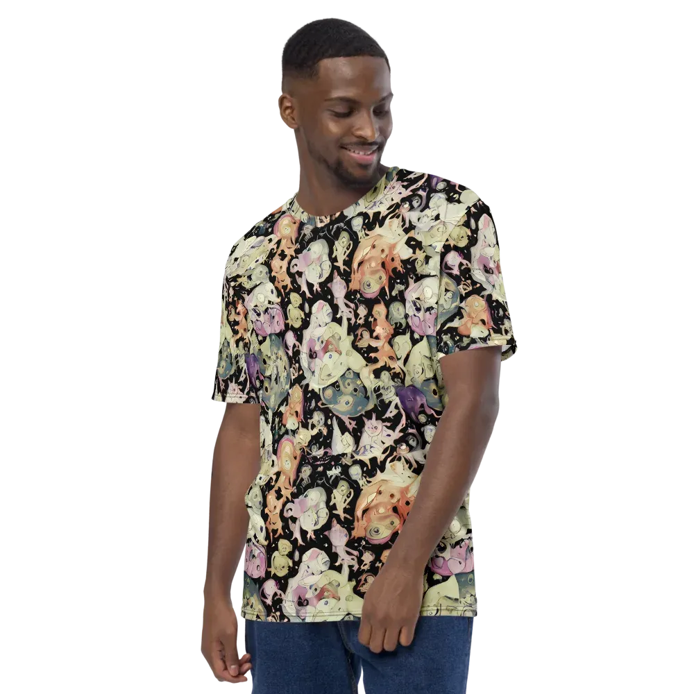 Dream Frog Parade on Men's Crew Neck T-Shirt — Left